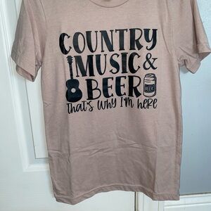 Country Music & Beer Graphic Tee